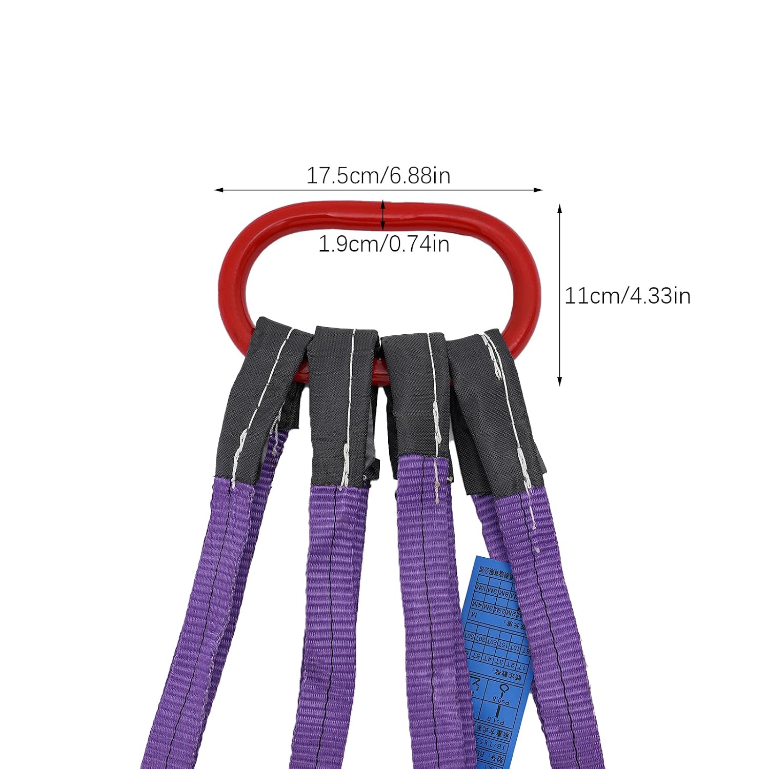 Chain Sling 10Ft Quad Leg Lifting Chain with 4 Leg Grab Hooks, G80 Heavy Duty Lift Sling Chains for Engine Hoist 3Ton Capacity,10FT Used in Mining, Machinery, Ports, Building