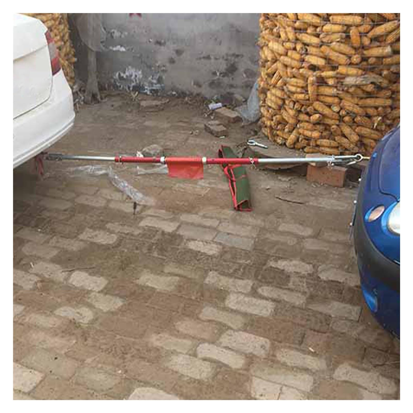 AMUFJJ abschleppstange Stahl Abschleppstange Für Die Anhängerkupplung, Hochbelastbar 3-50 Tonnen Anhängerkupplung & Abschleppstangen Mit Schockfeder Für Fabrik/Marinas/Autoreparatur(3 t)