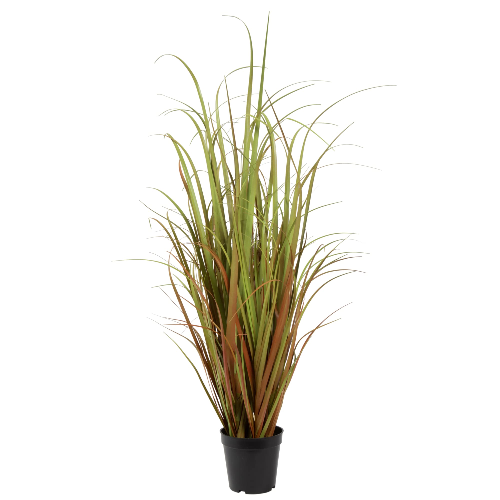 Vickerman Everyday 36" Artificial Mixed Brown Grass with Black Plastic Pot - Faux Grass Plant Decor - Home Or Office Indoor Greenery Accent