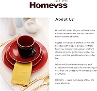 Vista 7 de HomeVss Colors Life juego de vajilla, exterior negro brillante con interior de color mate