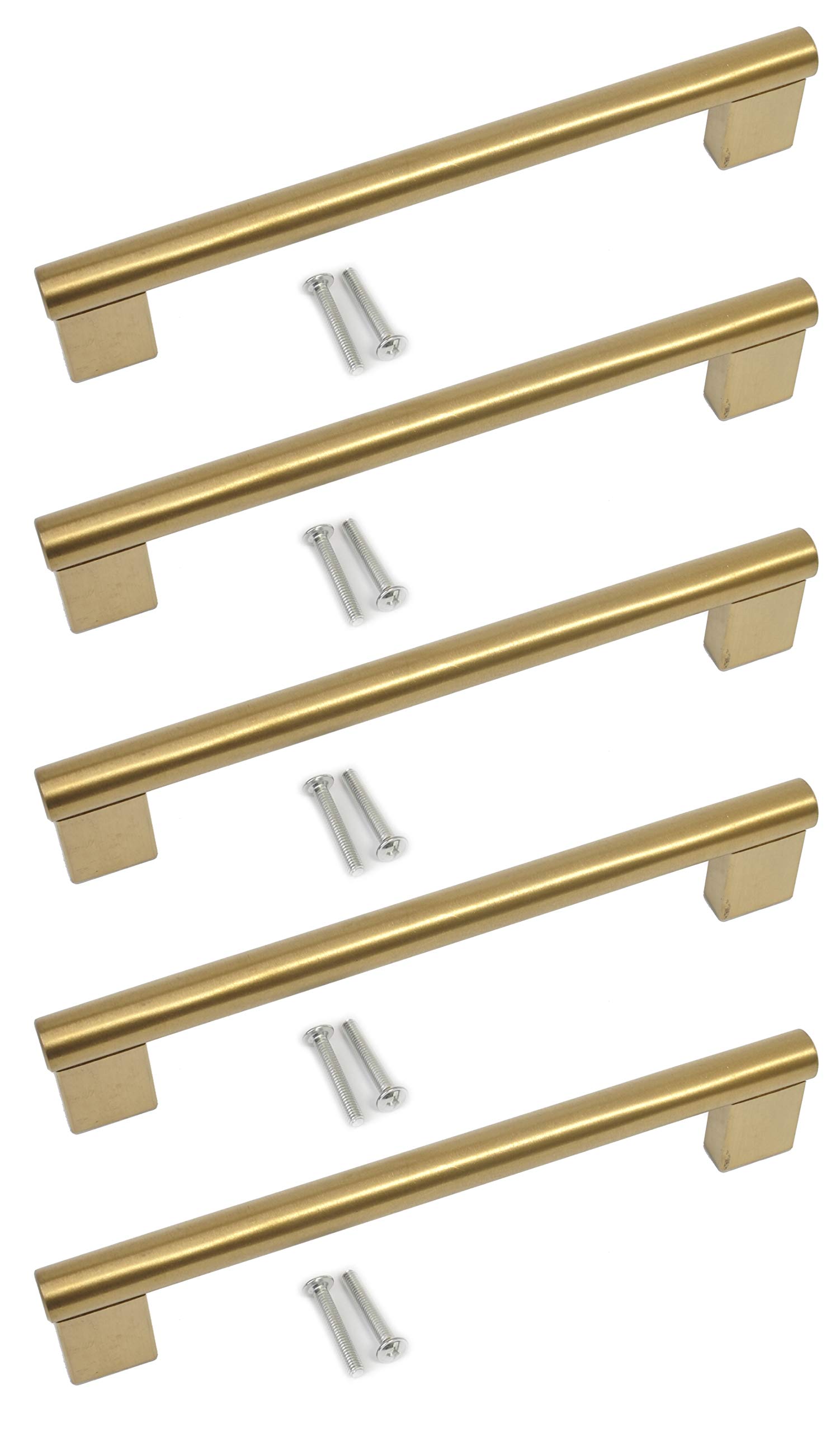 Bsm Marketing Gold Kitchen Cupboard Cabinet Keyhole Boss Bar Door Handle Knob Finish (5, 96Mm)