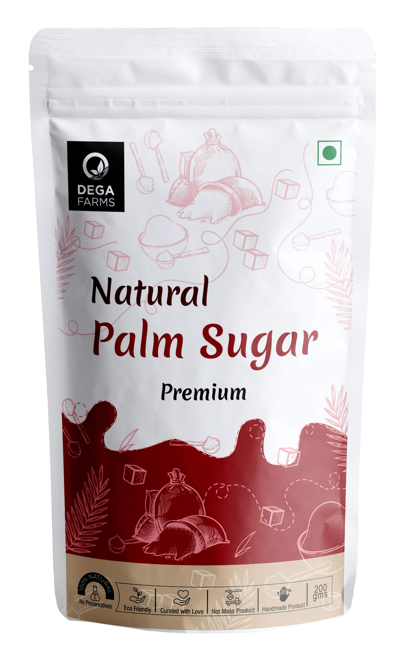 Premium Natural Palm Sugar - 200GM | Made with 100% Pure, Organic & Natural Ingredients - Sedex Certified