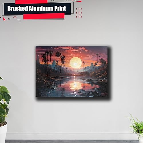 Miniatura 5 de Neon Sunset Vibes Florida Synthwave Sunset Framed poster Print, Retro Miami Style Wall Art, poster, Art Print