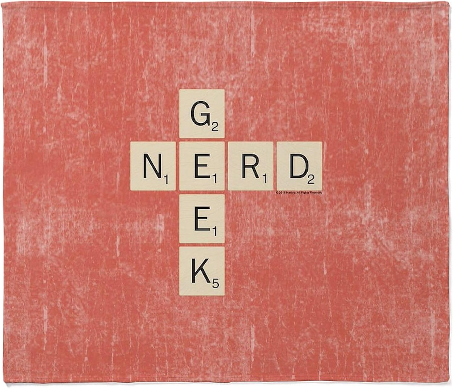 CafePress Scrabble Geek Nerd Throw Blanket Super Soft Fleece Plush Throw Blanket, 60"x50"