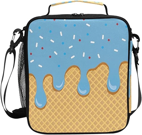 Vista 21 de Lonchera de robots de estilo urbano para niñas y niños, bolsa de almuerzo para niños, bolsa de almuerzo para niños, bolsa térmica aislada