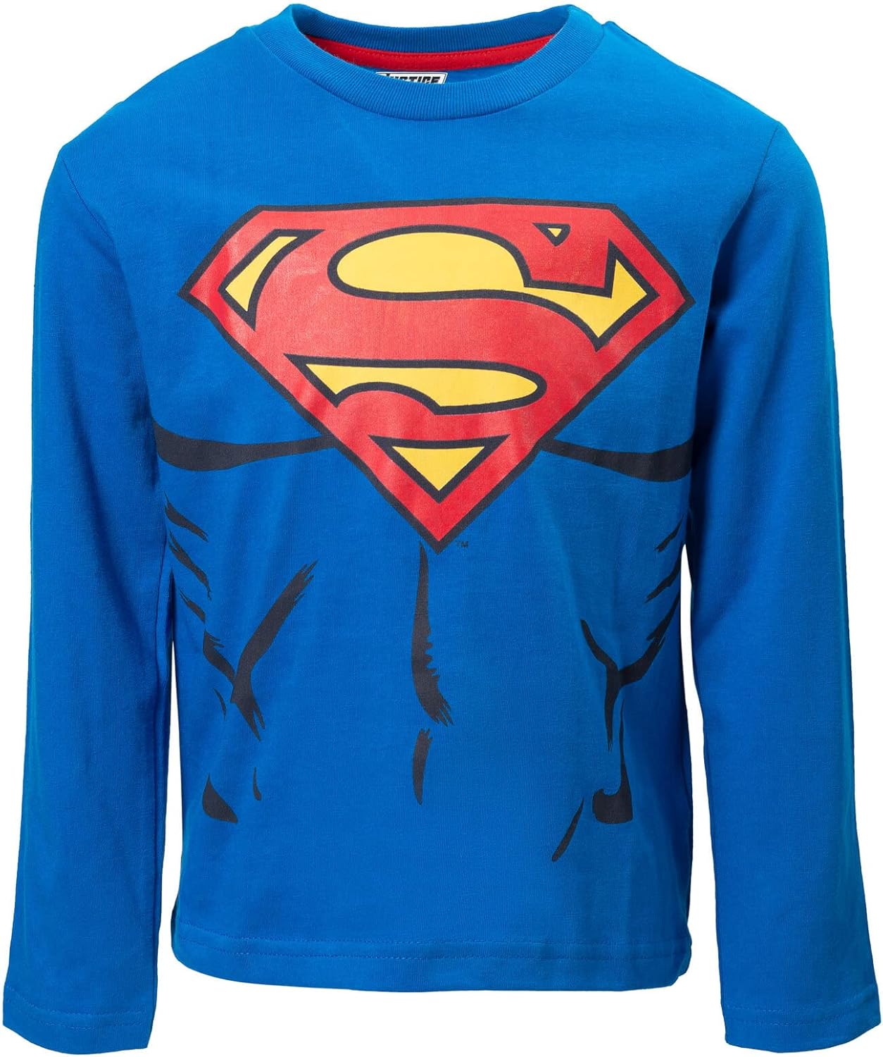 Vista 6 de DC Comics Justice League Batman Superman Flash Aquaman 4 Pack de camiseta de manga larga