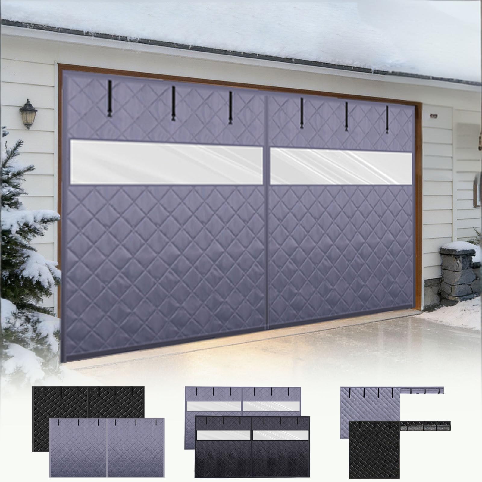 Rideau thermique de garage coupe-vent pour bloquer le froid en hiver