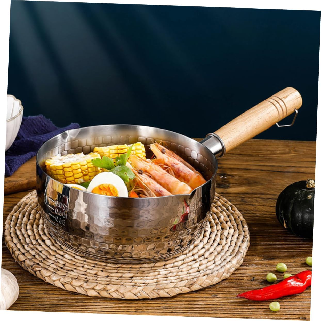 1 Set Double Layer Soup Pot and Cooking Pot Steamer Practical Non-stick Household for Noodles and Soup Stainless Steel Design Cover