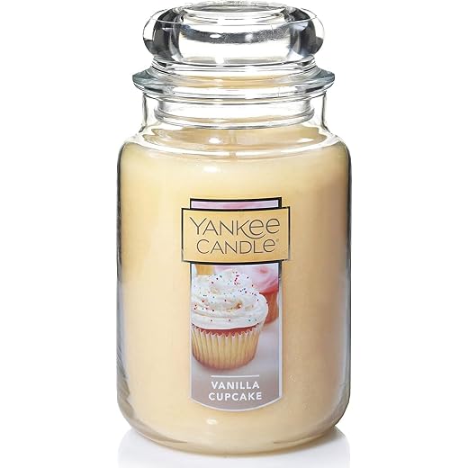 Yankee Candle Large Jar Candle Vanilla Cupcake, Cream