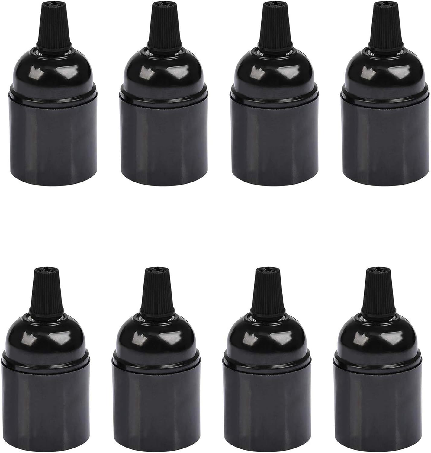 8 Pcs Bakelite Built in Switch Vintage Lamp Light Bulb Holder, E27/E26