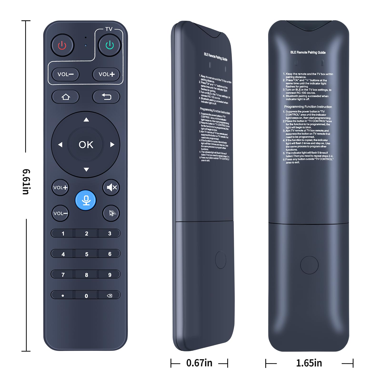 Telecomando vocale di ricambio per StreamX X1 Pro Android Smart TV Box, per S5 MAX Android Smart TV Box 6k