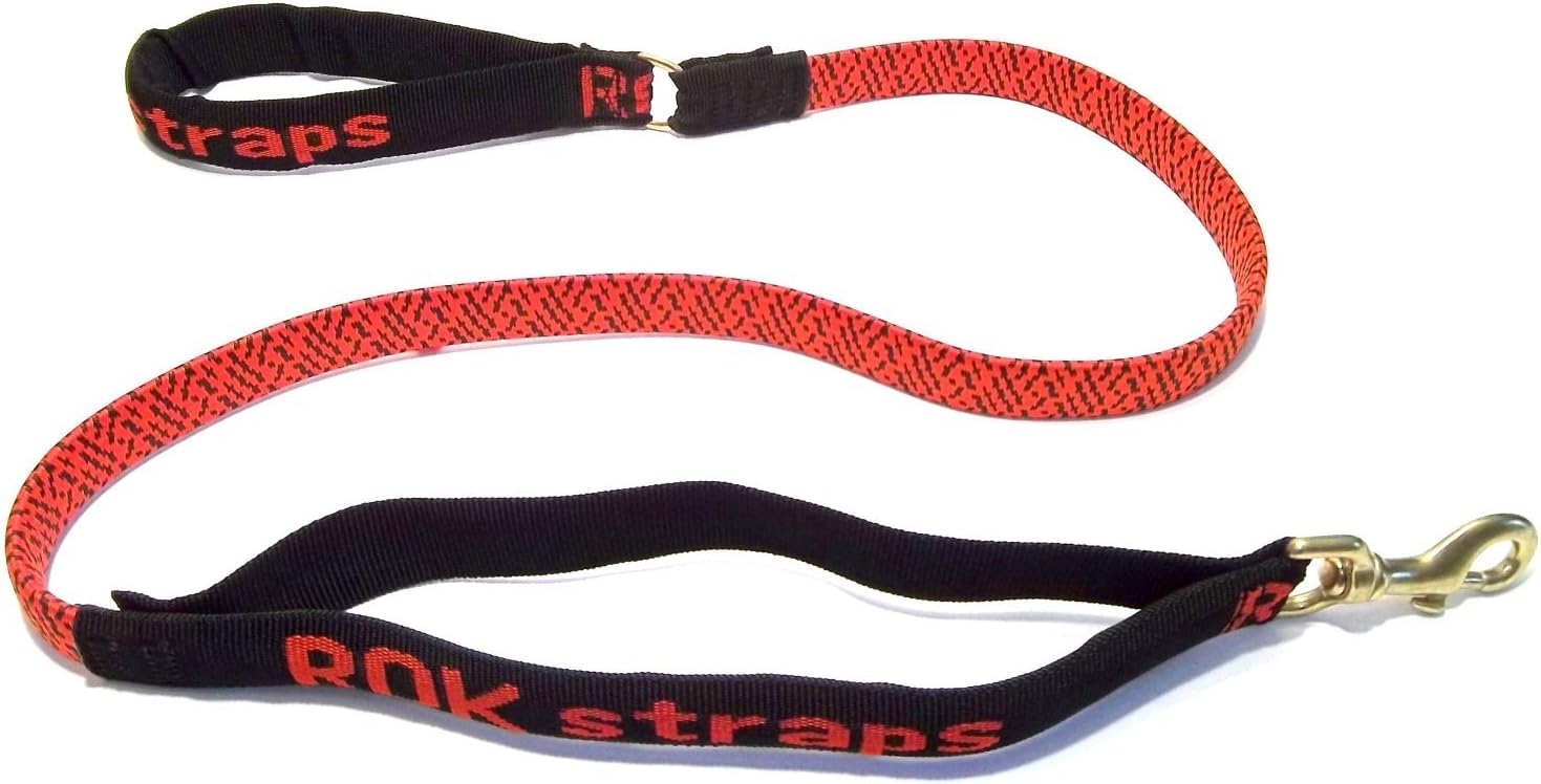 ROK Straps Large Leash, Red and Black