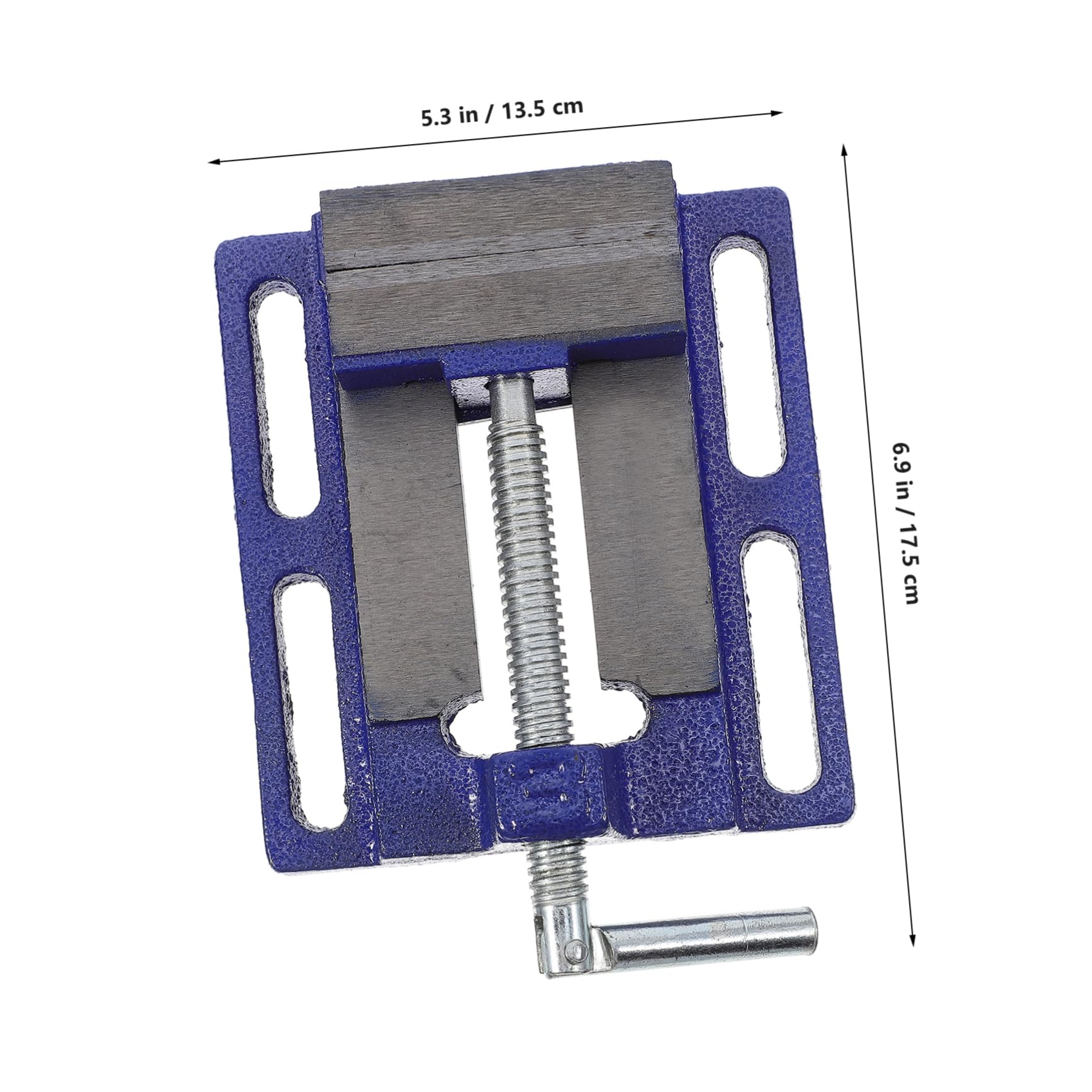 MAGICLULU Morsa per Trapano da Banco in Acciaio, Ganasce 77mm, Apertura 80mm, Presa Sicura per Tavoli da Falegnameria e Officina