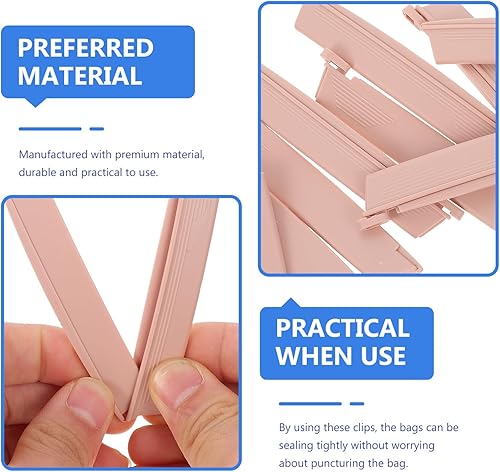 Miniatura 2 de Healifty 10 Uds. Ostomía Bolsa Clip Drenable Bolsa Abrazadera Cola Cierre Surefit A Prueba de fugas Colostomía Sellado Barras Postoperatorio