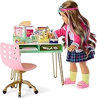 Vista 2 de American Girl Truly Me - Muñeca de 18 pulgadas Love to Explore Art & Science Playset con rueda de cerámica y microscopio, para mayores de 6 años