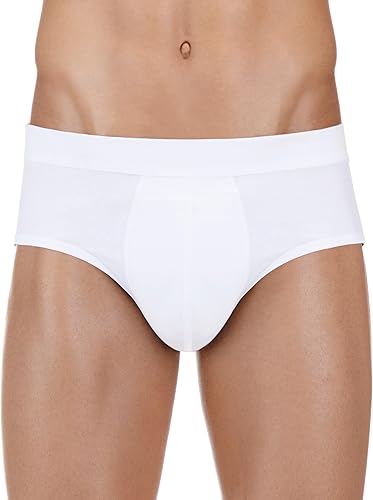 Miniatura 9 de Ropa interior de algodón para incontinencia urinaria lavable y reutilizable para hombres, con zona frontal absorbente (XL, negro)