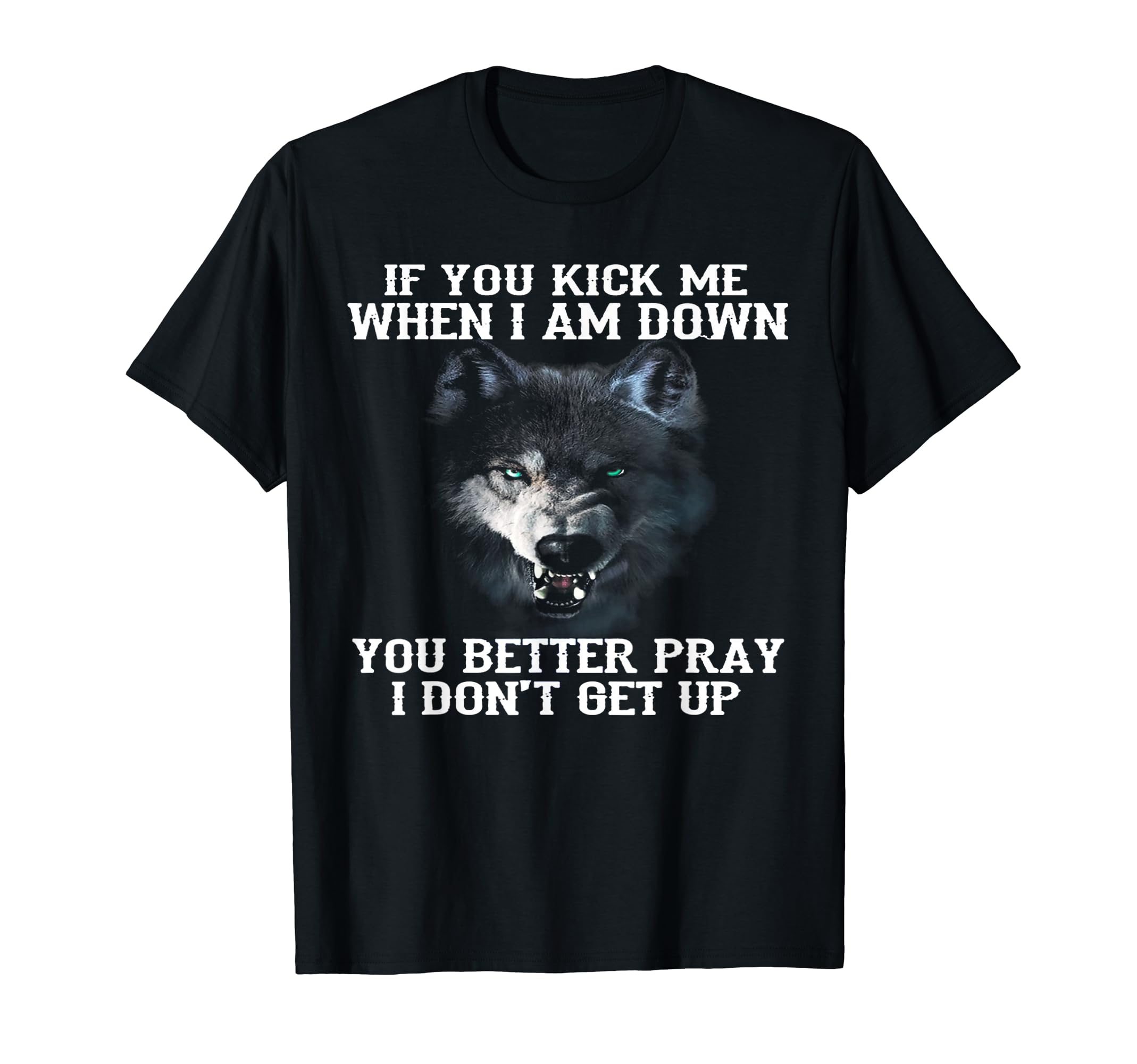 If You Kick Me When I'm DOwn You Better Pray I Don't Get Up T-Shirt