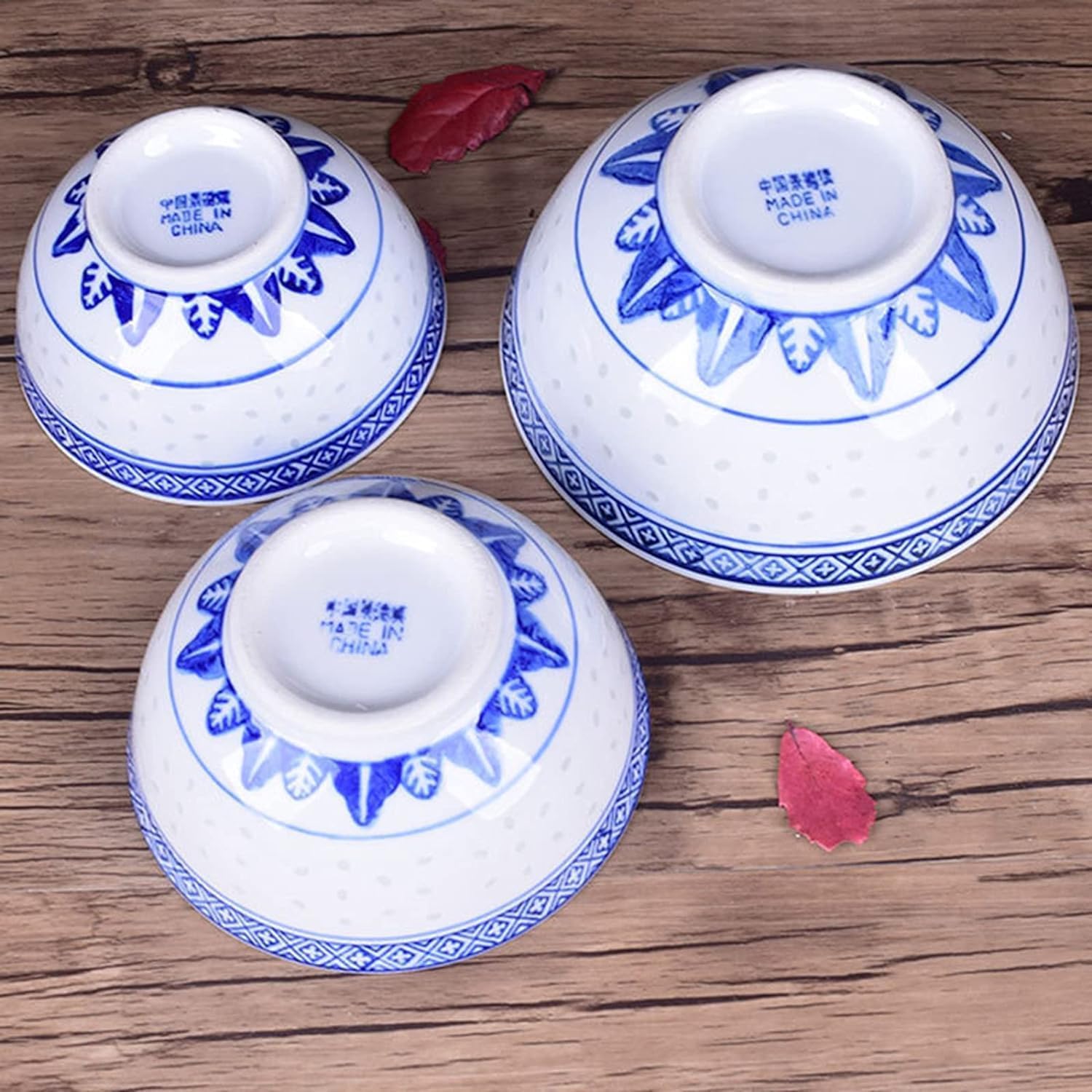 Ramenschalen aus Keramik, 17,8 cm, Porzellan, asiatische Nudelschale für Suppe, Müsli, Reis, Udon, Retro-Design, perfekt für Desserts und Essen