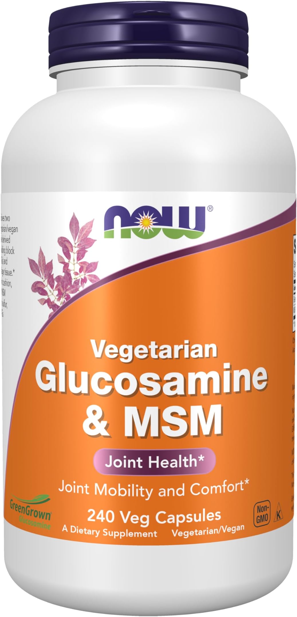 Supplements, Glucosamine & MSM (GreenGrown® Glucosamine), Vegetarian, 240 Veg Capsules