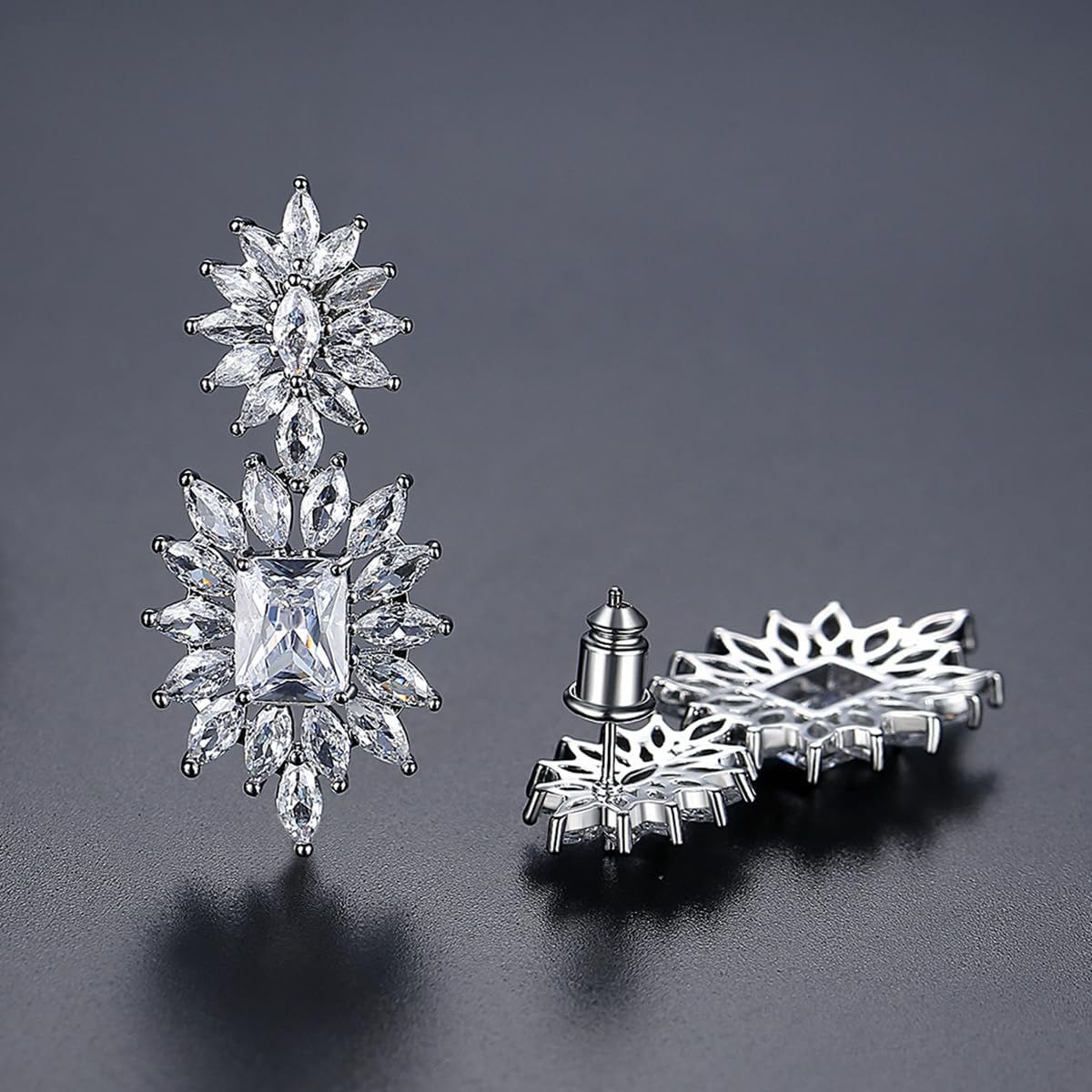 D-color VVS1 Clarity Moissanite Chandelier Drop Earrings in 14K Gold, Wedding or Engagement Earrings for Women, Splendid for Special Occasions