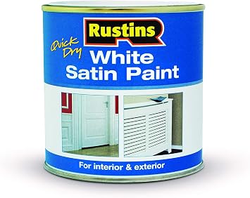 Rustins White Satin Paint 250ml