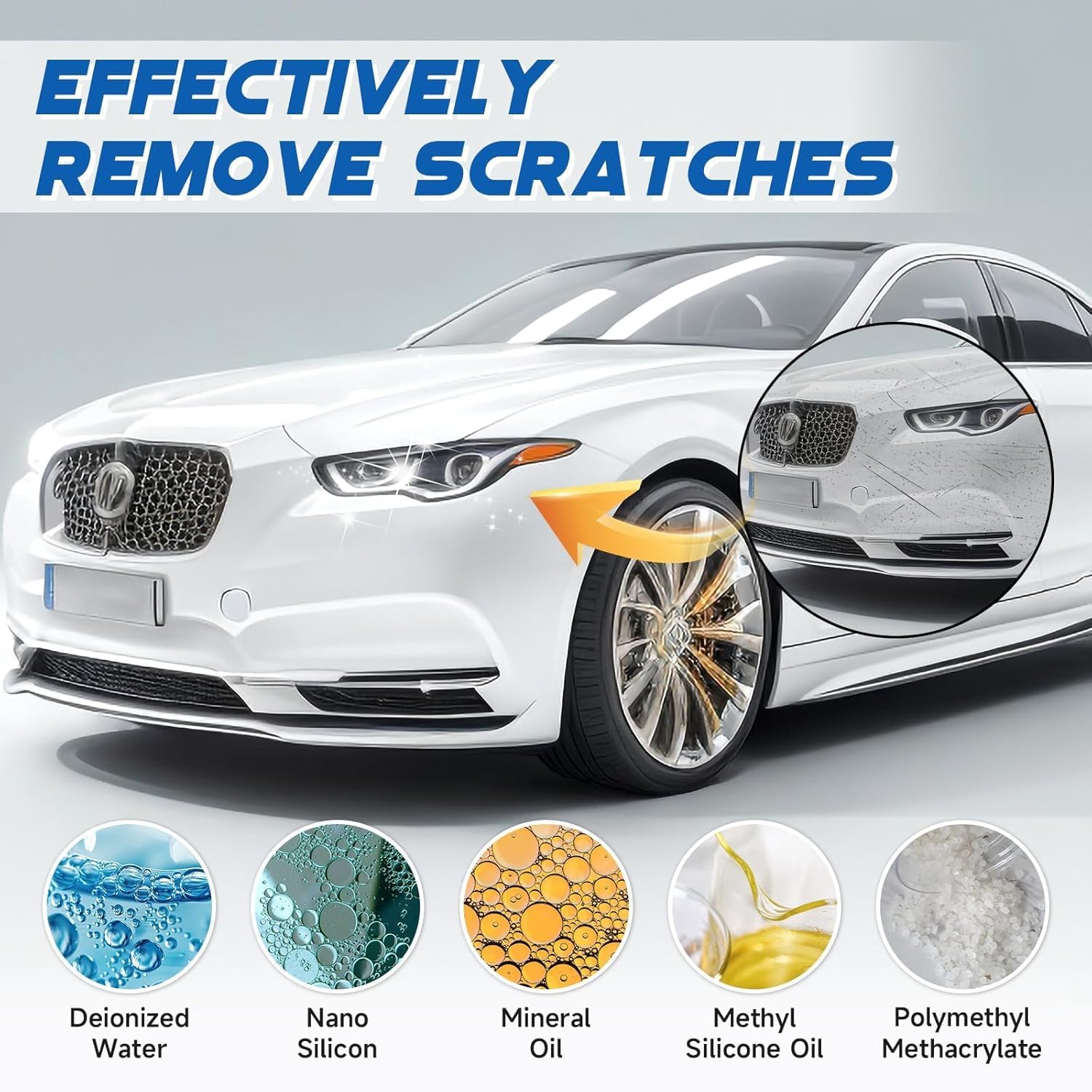 Quita Arañazos Coche, 2026 NEW Reparador Arañazos Profundos Coche, Crema Reparadora de Arañazos Modelo Coch e, Car Paint Scratch Repair Remover (1 Pack) — view 4