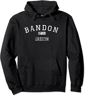 Bandon Oregon OR Vintage Pullover Hoodie