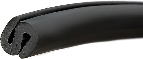 Sello de goma de vidrio en forma de S para tablero de panel eléctrico, se adapta a vidrio de hasta 0.15 pulgadas, metal de hasta 0.07 pulgadas,