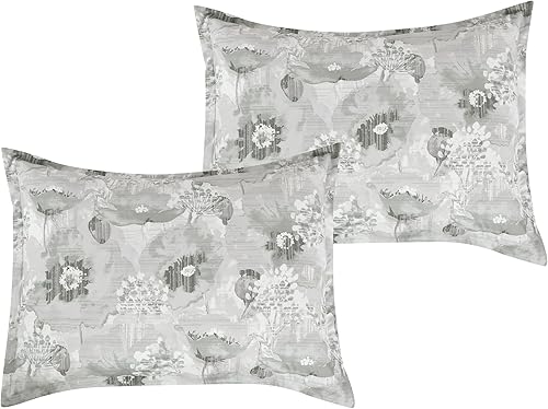 Miniatura 8 de ESCA Keeya - Juego de edredón bordado de flores de peonía morada, 7 piezas, tamaño Queen