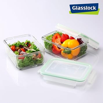 حاوية تخزين الطعام Glasslock- 8 تصحيح الكأس.
