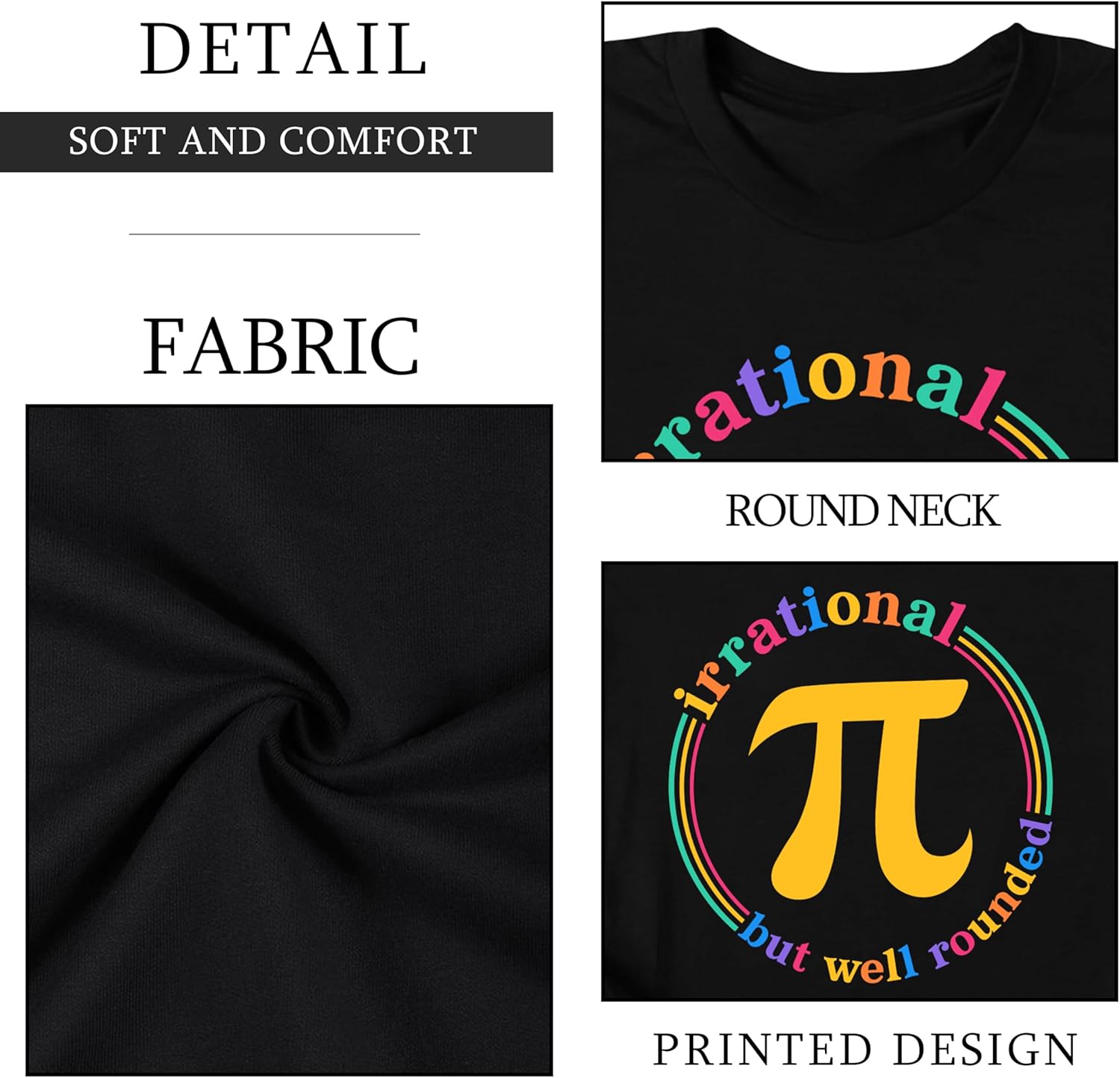 Pi Day Shirt for Women: Happy Pi Day Shirts Funny Math Teacher T Shirts Pi Day Gifts Tops - Image 6
