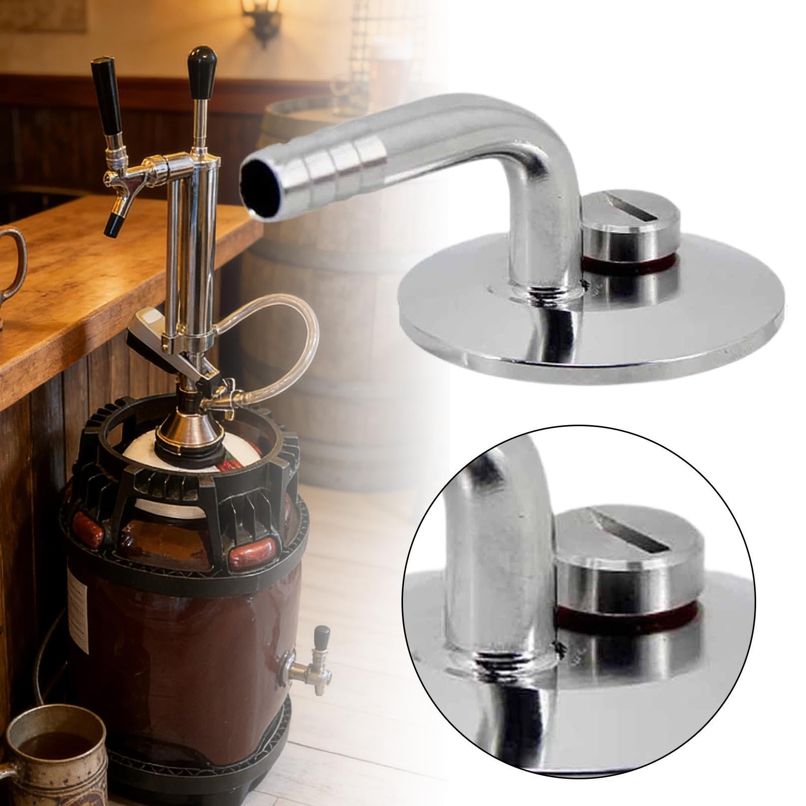 Ball Convert Lid Raccordo Clamp Transfer Fitting Valvola di Scarico Accoppiatore Accessorio in Acciaio Inox 304 Funzione Sgancio Rapido Adatto, 1.5inch