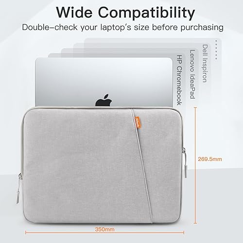 Vista 22 de JETech Funda para laptop para MacBook Pro de 16 pulgadas (M4, M3, M2, M1, 2019-2024), funda impermeable con bolsillo, compatible con portátiles