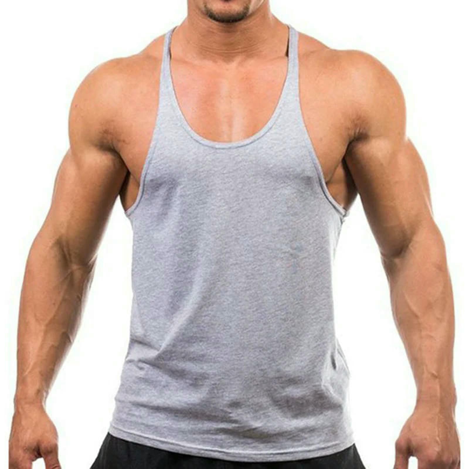 Kamizelka fitness Jogger siłownia podkoszulek trening kulturystyka tank top koszulka bez rękawów bawełna dla mężczyzn