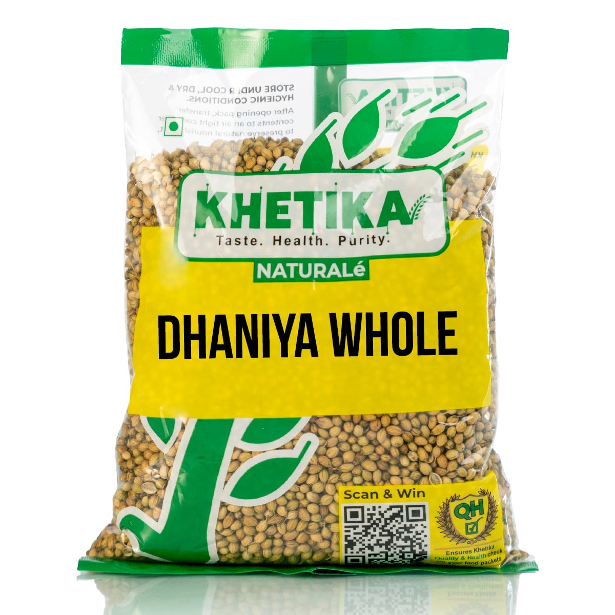 Whole Coriander 200 gm, Dhaniya whole, Coriander Seeds 100% Pure, Mineral Rich, Preservatives Free, Naturale
