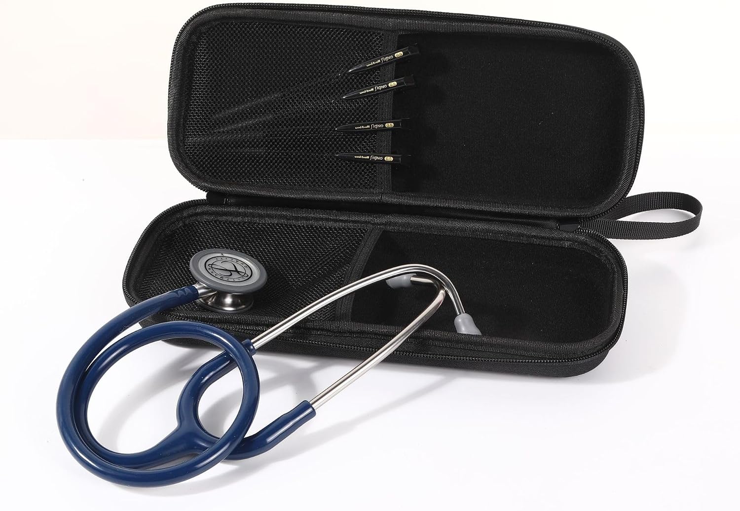 Stethoscope Case for 3M Classic III, Lightweight II S.E, MDF Deluxe Stethoscopes - Extra Room for Medical Bandage Scissors EMT Trauma Shear (A-Purple)