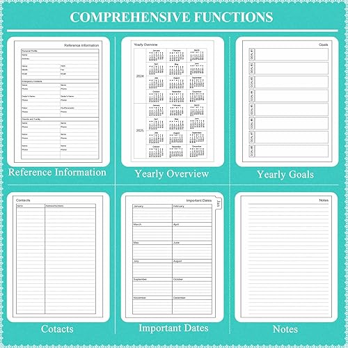 Miniatura 6 de Agenda 2024-2025 - enero 2024-junio 2025 planificador semanal mensual con 18 pestañas mensuales - Agenda 2024-2025 con cierre elástico, bolsillo