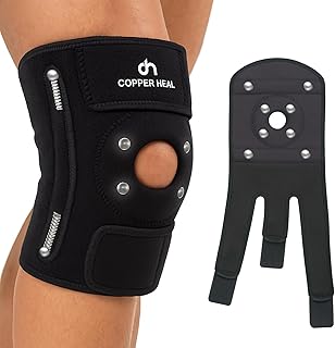 COPPER HEAL Magnetic Knee Brace – Copper-Infused Compression Sleeve for Pain Relief, Support & Recovery – Adjustable Knee Brace for Men & Women