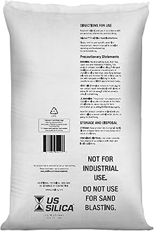 Silurian 20-Grade Angular Filter Sand for Above-Ground & Inground Swimming Pools, 50 lb Bag – Washed & Screened for Cleaner Water, Enhances Filtration, Flow & Clarity