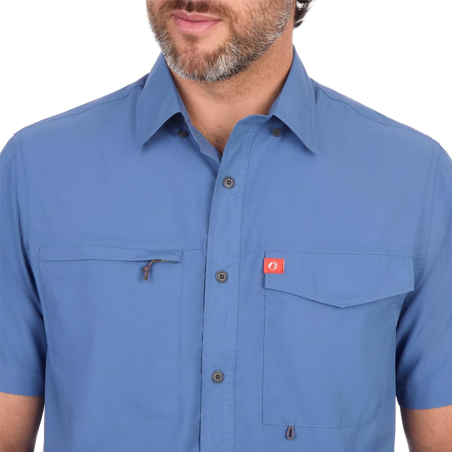 The American Outdoorsman Men's Featherweight Short Sleeve Button Down Fishing Shirt - Outdoor Sun Protection Moisture-Wicking - Image 3