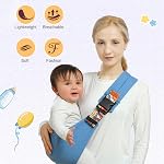 Baby Sling Carrier,2026 New Baby Carrier, Adjustable Baby Sling, Anti-Slip Hip Seat Portable Toddler Carrier,Carrying 10-30 lbs(Black)