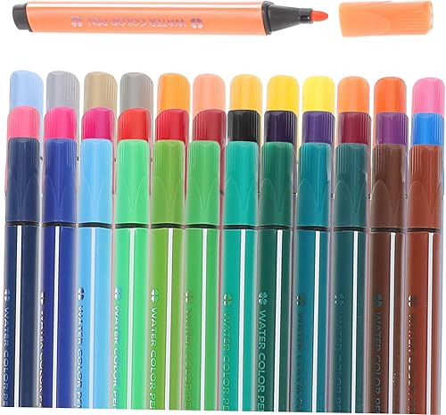 NUOBESTY 1 caja de rotuladores de arte a lápiz de color, rotuladores de punta fina, marcadores para colorear para adultos, marcadores de acuarela
