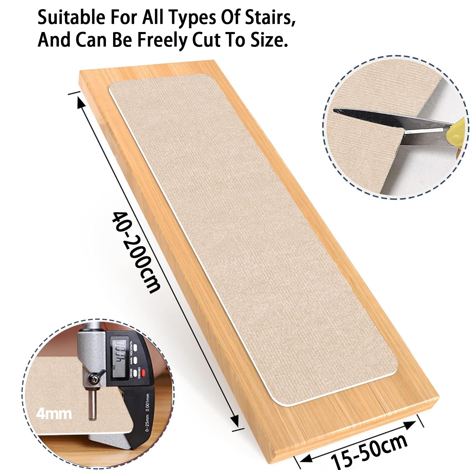 Alfombrillas antideslizantes de 46 x 62 cm, 5 unidades, TPE, reutilizables y cortables, seguras para niños, para seguridad en el hogar