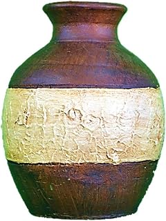Fringe Vase 100% Handmade Natural Clay Materials (Small)