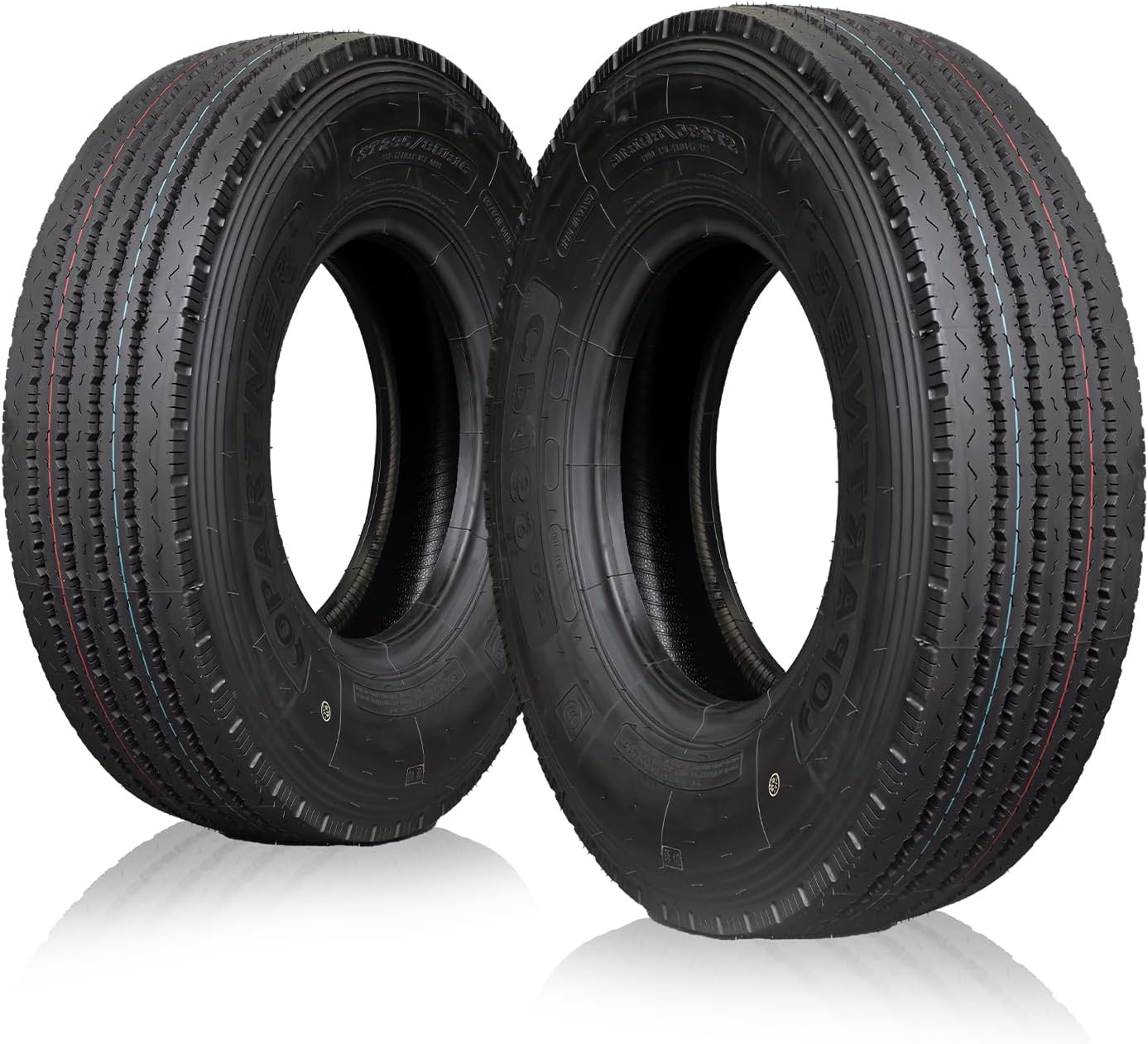 Set of 2(TWO) All Steel Radial 14PR Copartner Trailer Tire ST235/80R16 129/125M