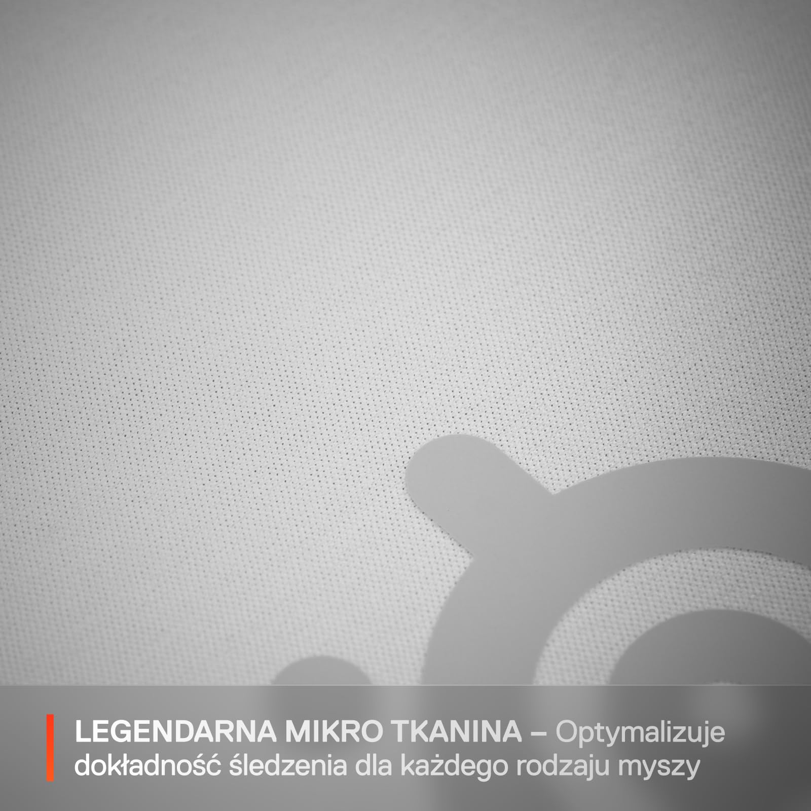 SteelSeries QcK, gamingowa podkładka, średnia - Biała - Antypoślizgowa silikonowa podstawa - Topowe śledzenie, stabilność - opt. dla czujników gamingowych - 320x270 mm - FPS, MOBA, RTS, MMO