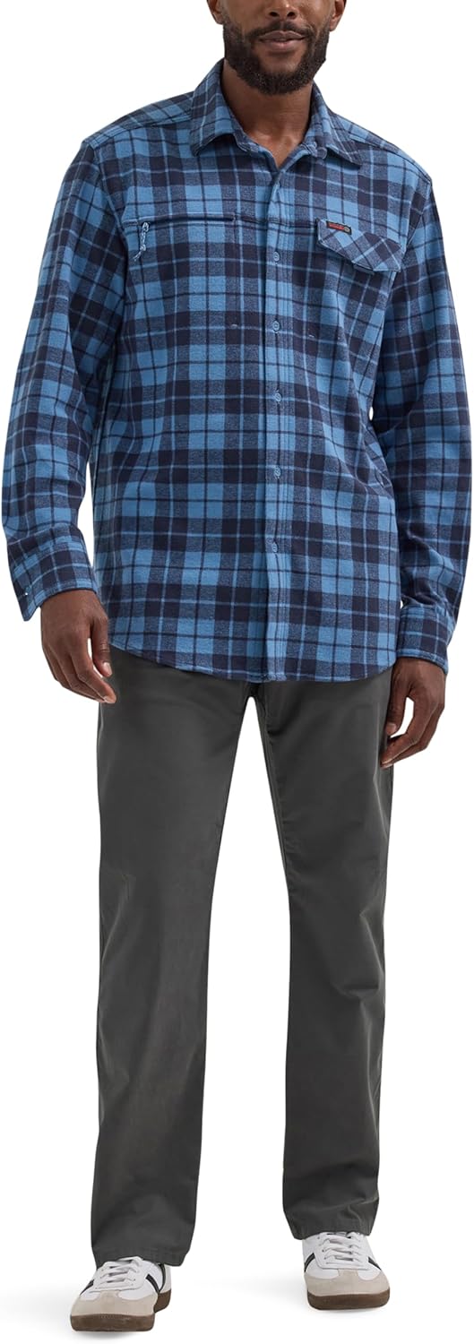 ATG Mens Campsite Button-Down Plaid Shirt
