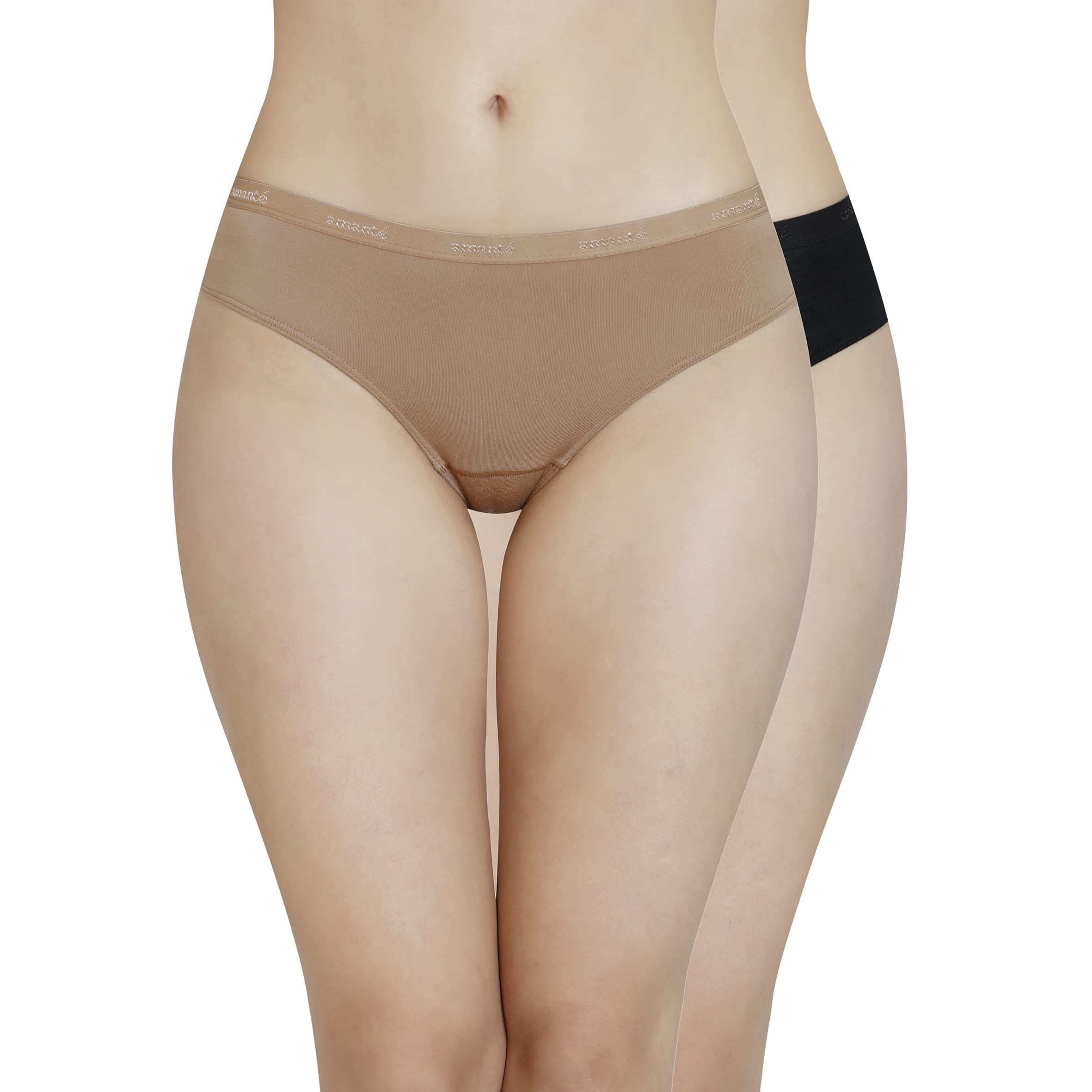 Solid Mid Rise Three-Fourth Coverage Bikini Panty-image-20