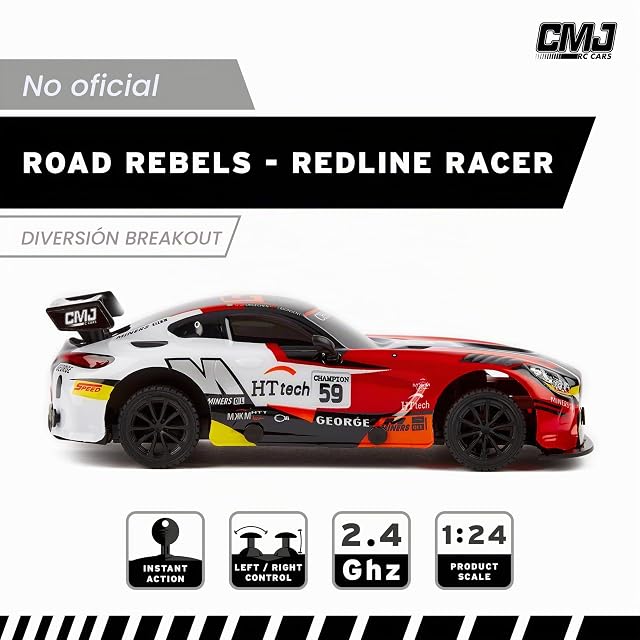 Foto 4 de 8 de CMJ RC CARS Road Rebel Redline Racer: primer coche de juguete teledirigido a escala 1:24