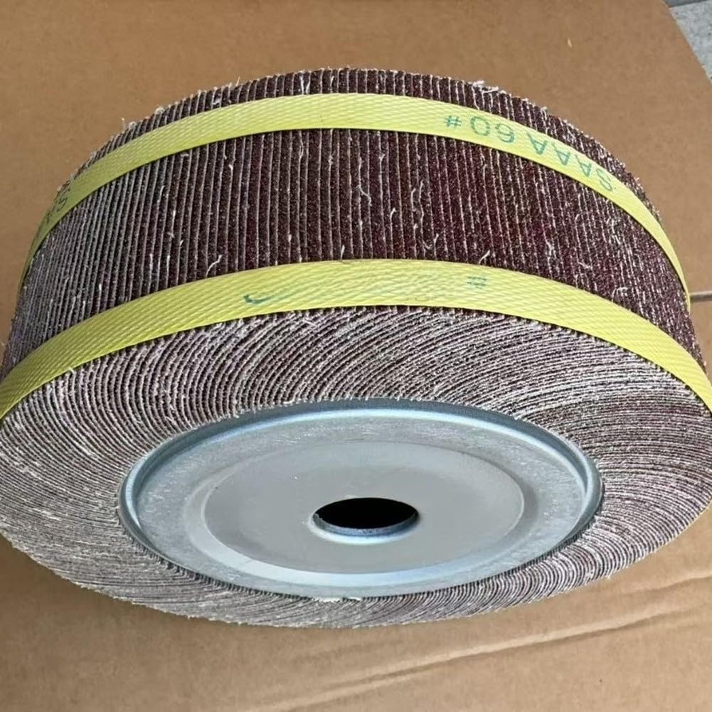 Ruota a disco lamellare 220x80x32mm, mola abrasiva per metallo, lucidatura ad alta efficienza per acciaio ferro inossidabile